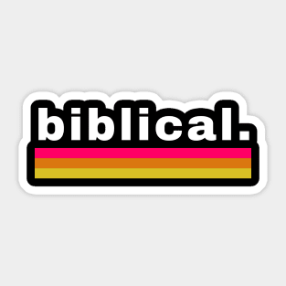 Biblical. Sticker